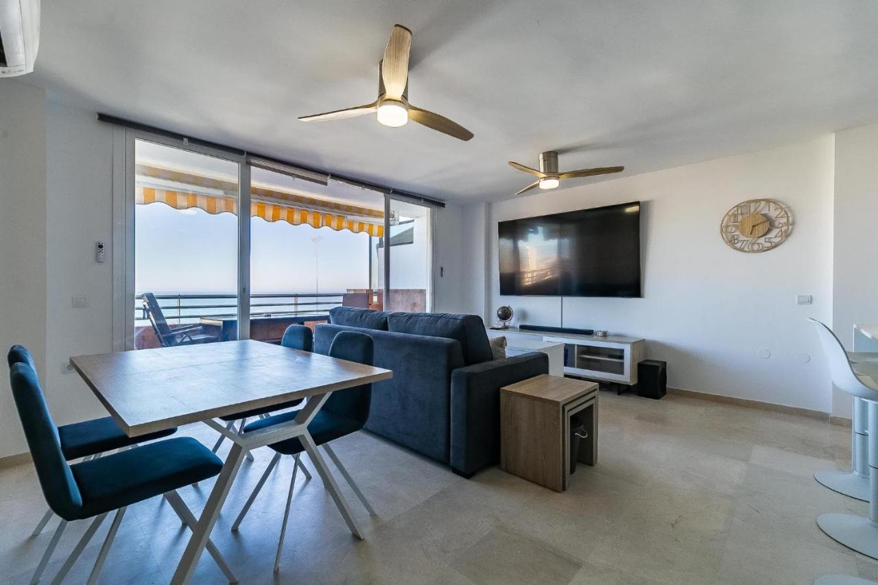 Vistas Azules -- Remodeled, Large Terrace, Spectacular Ocean Views And Beach Level Access Торремолинос Экстерьер фото
